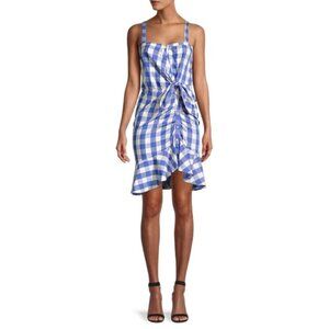 LIKELY 'Minka' Gingham-Print Sleeveless Mini Dress, Amparo Blue